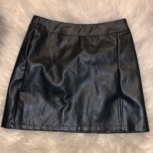 High waisted leather PU Bodycon skirt